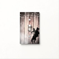 Cowboy Rustic Wood Barn Country Wild West Light Switch Cover