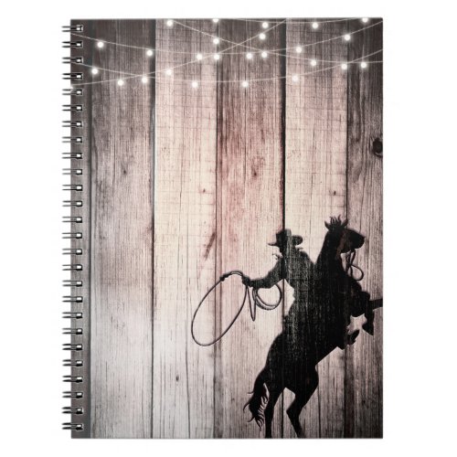 Cowboy Rustic Wood Barn Country Wild West Notebook
