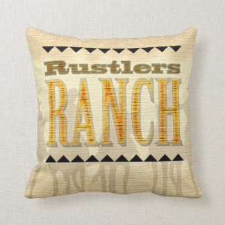 Cowboy Rustlers Ranch Western American MoJo Pillow