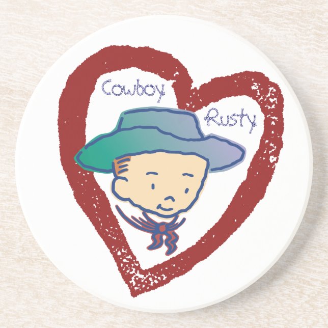 Cowboy Rusty Coaster (Front)