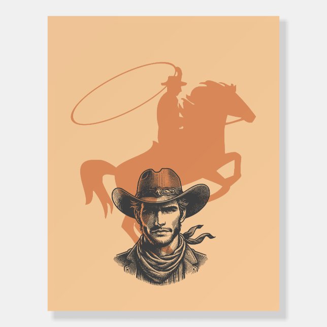 Cowboy’s Calm – A Day on the Range Foam Board (Back)