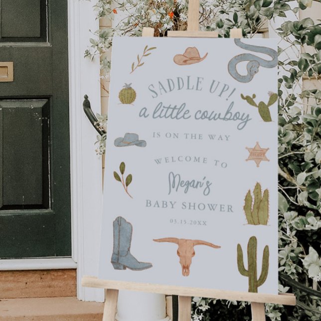 Cowboy Saddle Up Welcome Sign (Creator Uploaded)