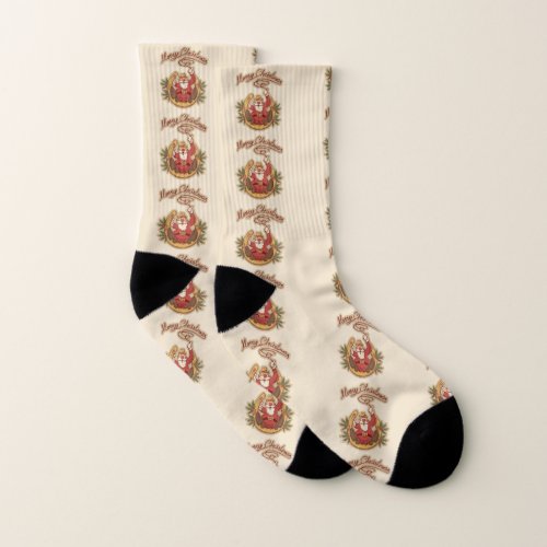 Cowboy Santa Claus Socks
