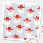 Cowboy Santa Claus Western Christmas Napkins<br><div class="desc">Santa Claus in a cowboy hat for a fun Western take on Christmas.  Original art by Nic Squirrell.</div>