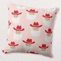 Cowboy Santa Claus Western Christmas Pink