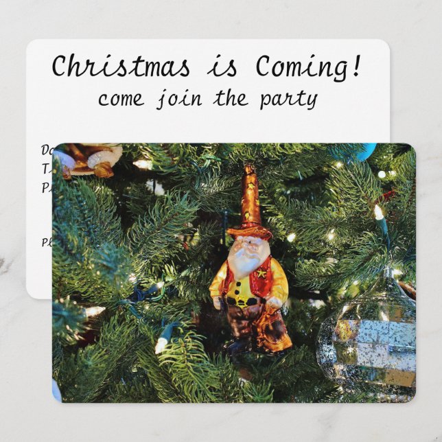 Cowboy Santa Invitation (Front/Back)