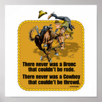Cowboy Saying Poster