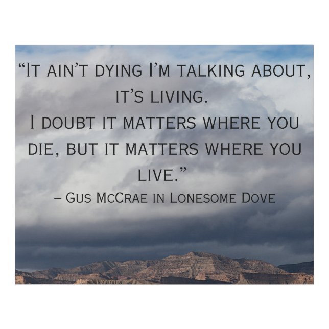 cowboy saying wall art (Front)