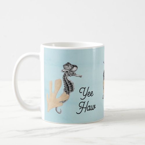 Cowboy Seahorse Coffee Mug