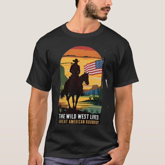 cowboy shirt black (Front)