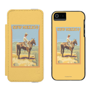 Cowboy (Side View)New Mexico iPhone SE/5/5s Wallet Case