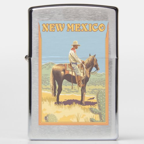 Cowboy Side ViewNew Mexico Zippo Lighter