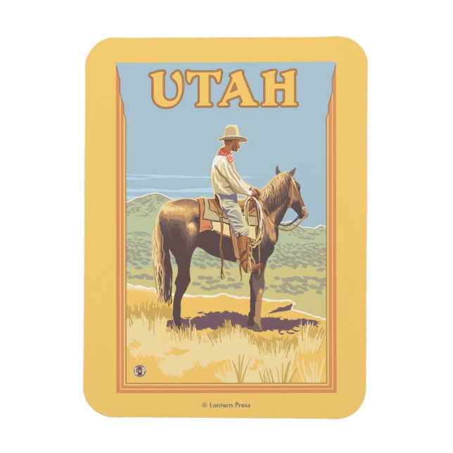 Cowboy (Side View)Utah Magnet (Vertical)