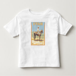 Cowboy (Side View)Utah Toddler T-shirt