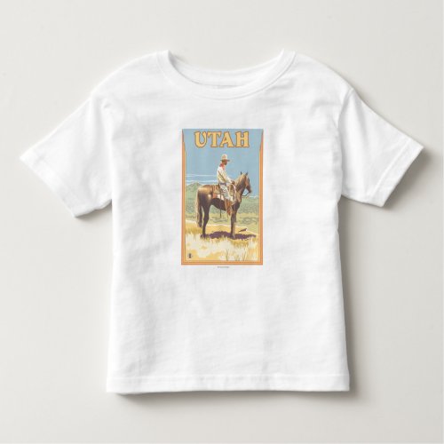 Cowboy Side ViewUtah Toddler T_shirt