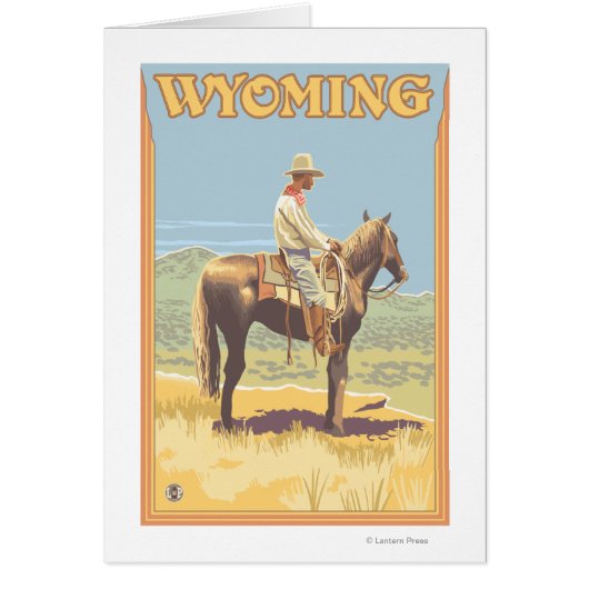 Cowboy (Side View)Wyoming Cards (Front)