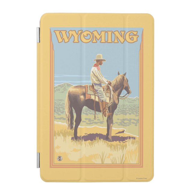 Cowboy (Side View)Wyoming iPad Mini Cover (Front)