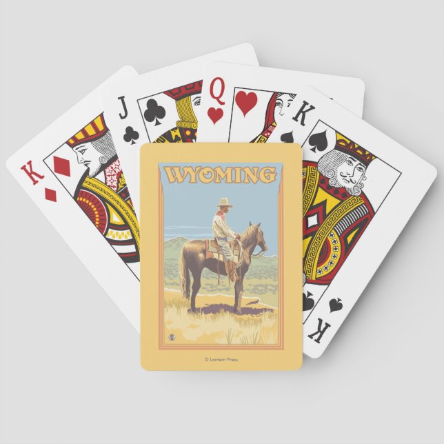 Cowboy (Side View)Wyoming Poker Cards (Back)
