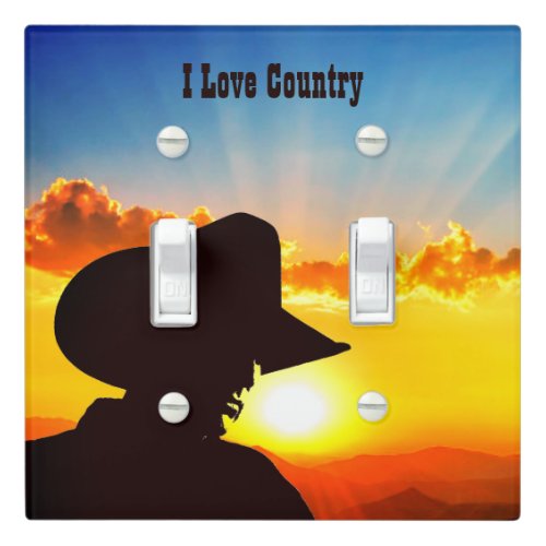Cowboy Silhouette Light Switch Cover