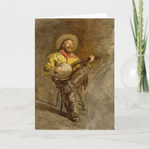 Cowboy Singing Thomas Eakins Card