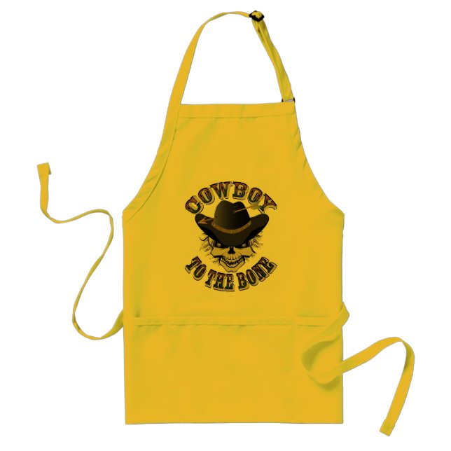 Cowboy Skull Adult Apron (Front)