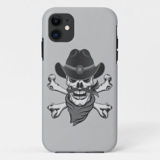 Cowboy Skull and Crossbones iPhone 11 Case