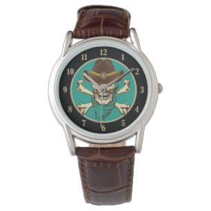 Cowboy Skull and Crossbones Watch