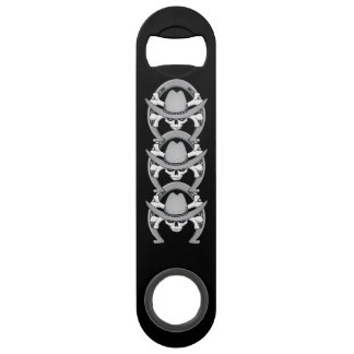 Cowboy Skull Horseshoe Speed Bottle Opener