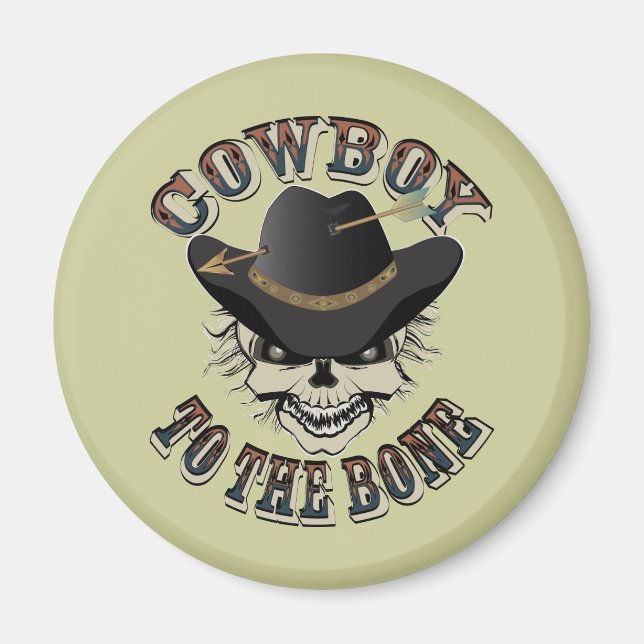 Cowboy Skull Magnet (Front)