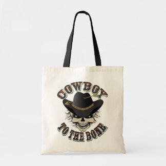 Cowboy Skull Tote Bag