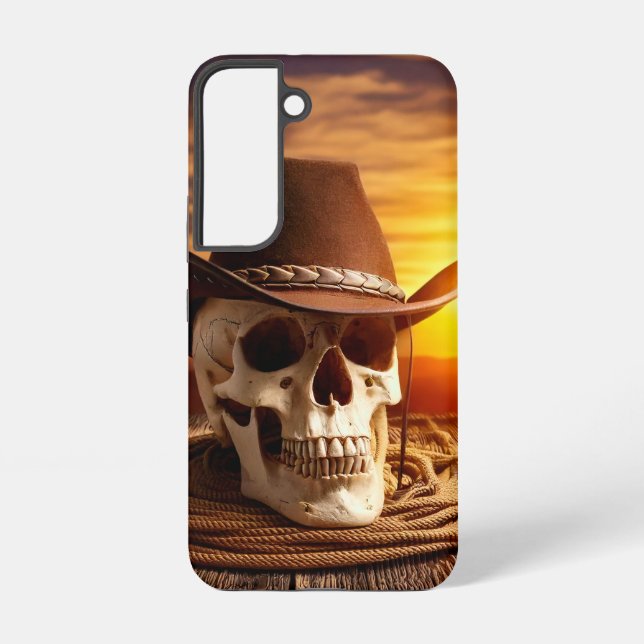 Cowboy Skull with Lasso Samsung Galaxy Case (Back)