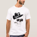 Cowboy Skull with Sunglasses &amp; Hat – Western Gothi T-Shirt