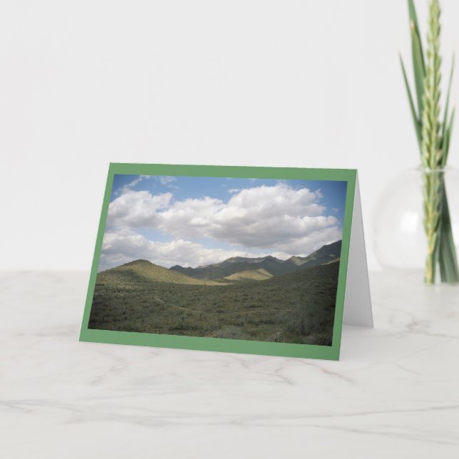 Cowboy Skyline Desert Greeting Cards or Note Cards (Front)