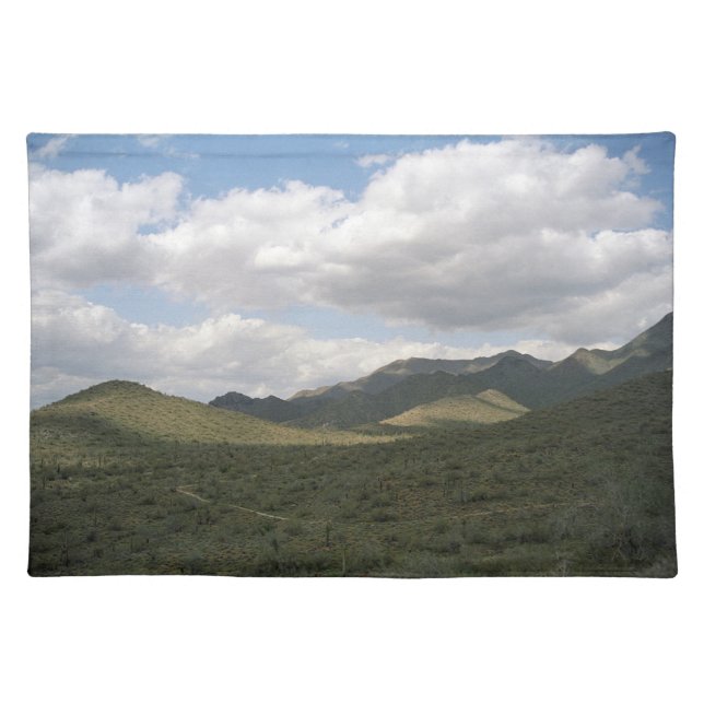 Cowboy Skyline Sonoran Desert Photo Placemat (Front)