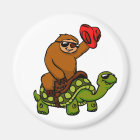 Cowboy sloth Riding Turtle