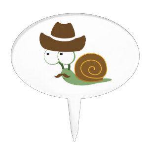Cowboy Snail Cake Topper