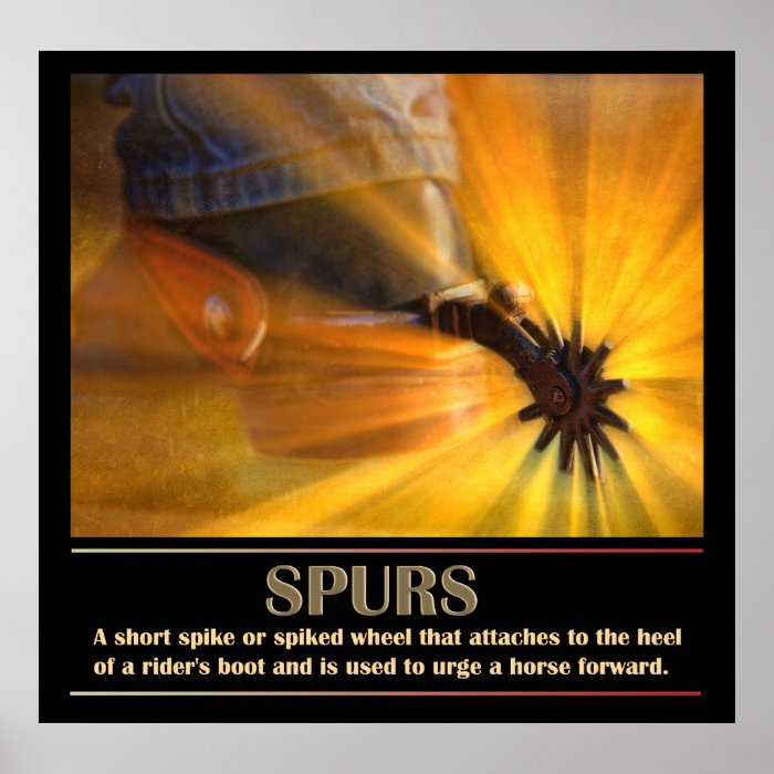 Cowboy Spurs Poster