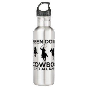 cowboy stainless steel water bottle