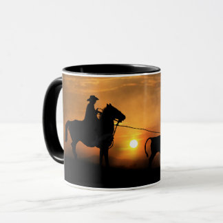 Cowboy Steer Roping Mug