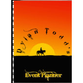 Cowboy Sunset Desk Day Planner (Front)