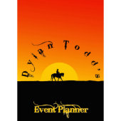 Cowboy Sunset Desk Day Planner (Front)