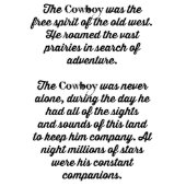 Cowboy Sunset Desk Day Planner (Inside Cover)