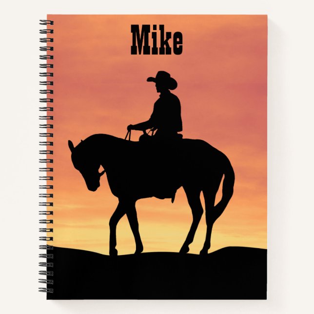 Cowboy Sunset Notebook (Front)