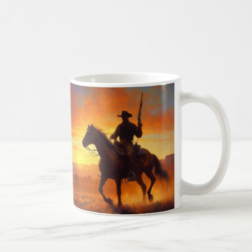 Cowboy Sunset Retirement Coffee Mug