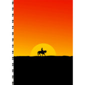 Cowboy Sunset Telephone And Address Book (Front)