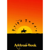 Cowboy Sunset Telephone And Address Book (Front)