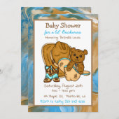 Cowboy Teddy Bear Boy’s Baby Shower Invitation (Front/Back)