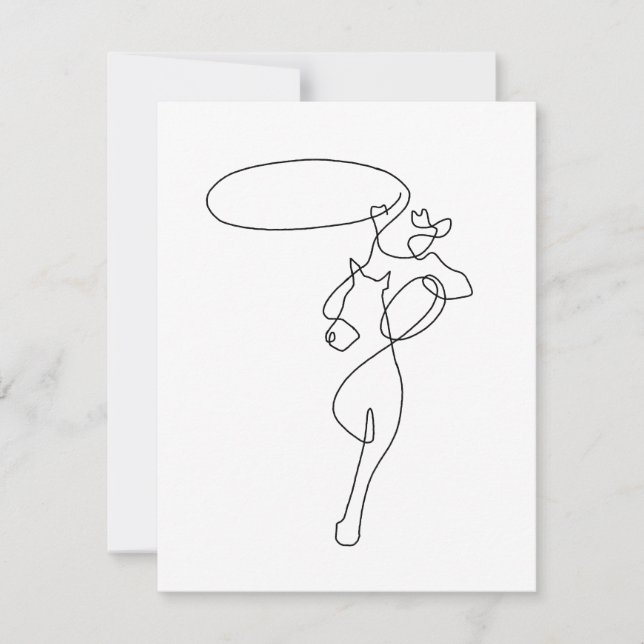 Cowboy Thank You Card (Front)