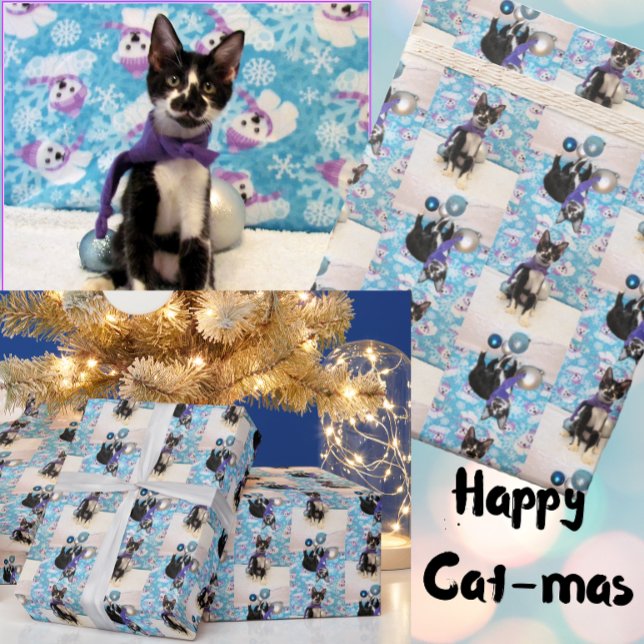 Cowboy the Adorable Cat - Christmas Wrapping Paper (Creator Uploaded)