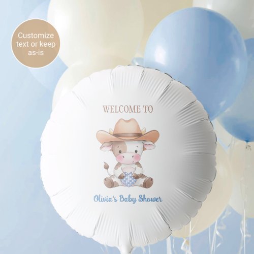 Cowboy Themed Baby Shower Balloon Decoration